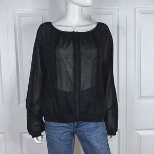 ICONE women's full zip cardigan large